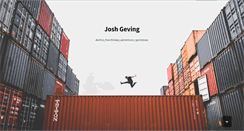 Desktop Screenshot of joshgeving.com