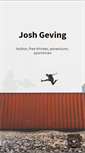 Mobile Screenshot of joshgeving.com